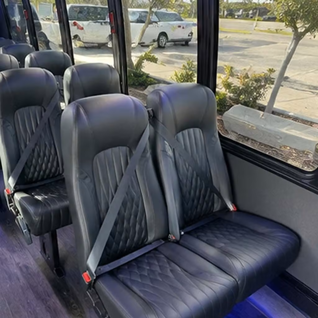 25 passenger minibus interior
