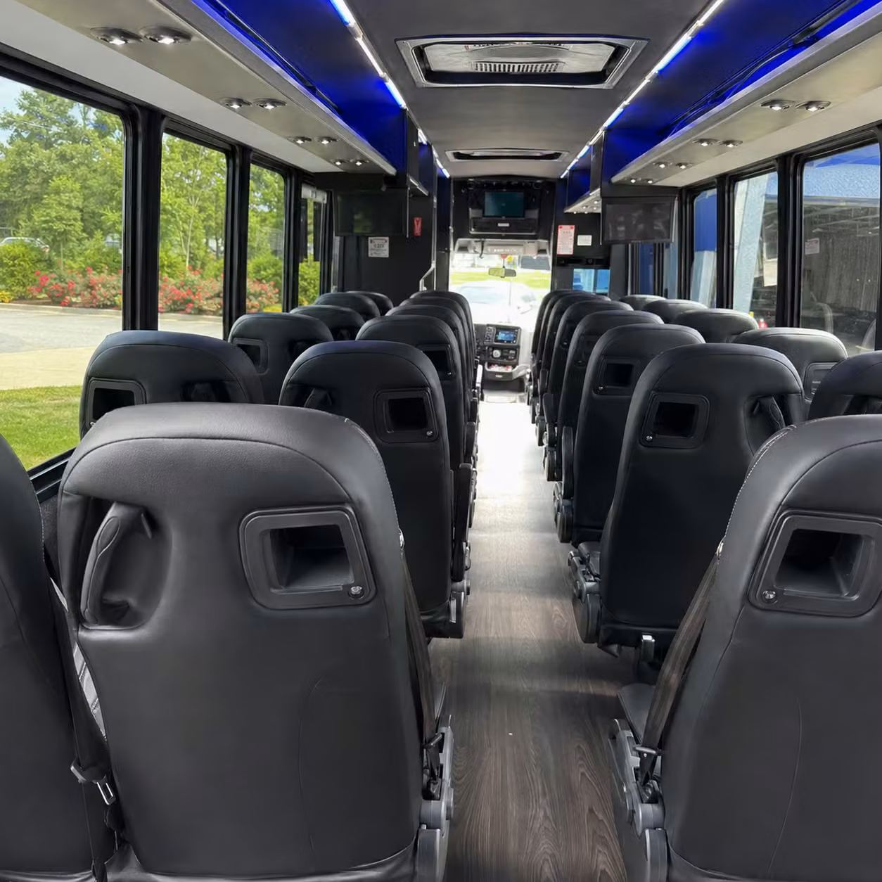 28 passenger minibus inside