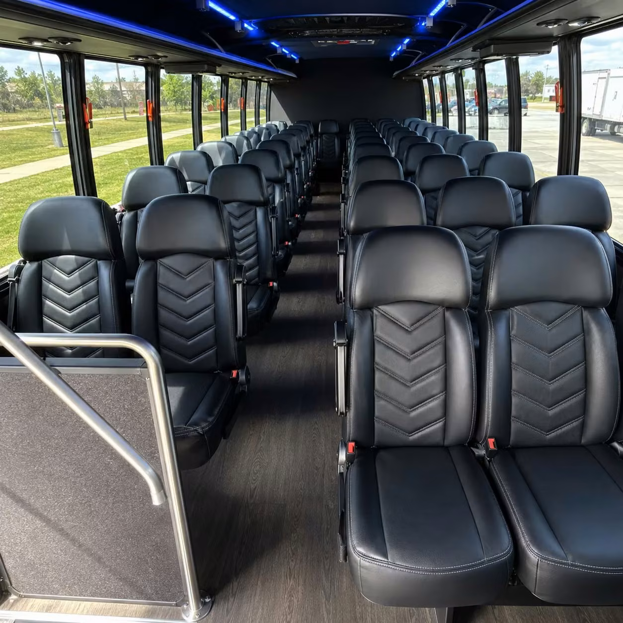 28 passenger minibus interior