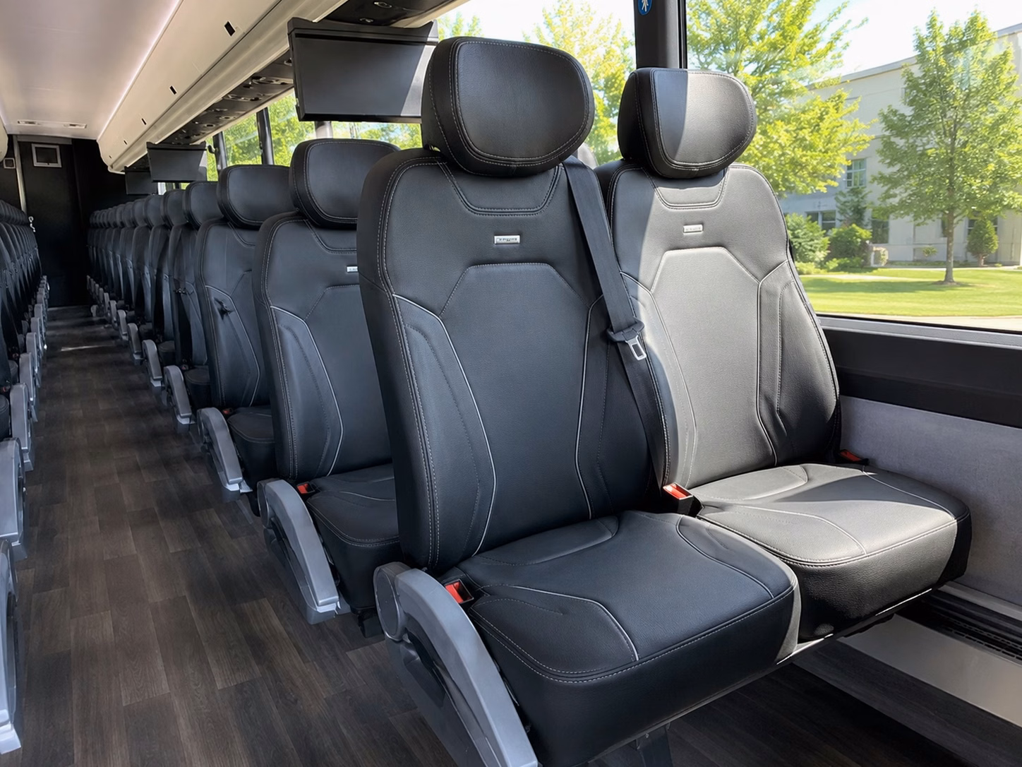 nampa charter bus rental interior