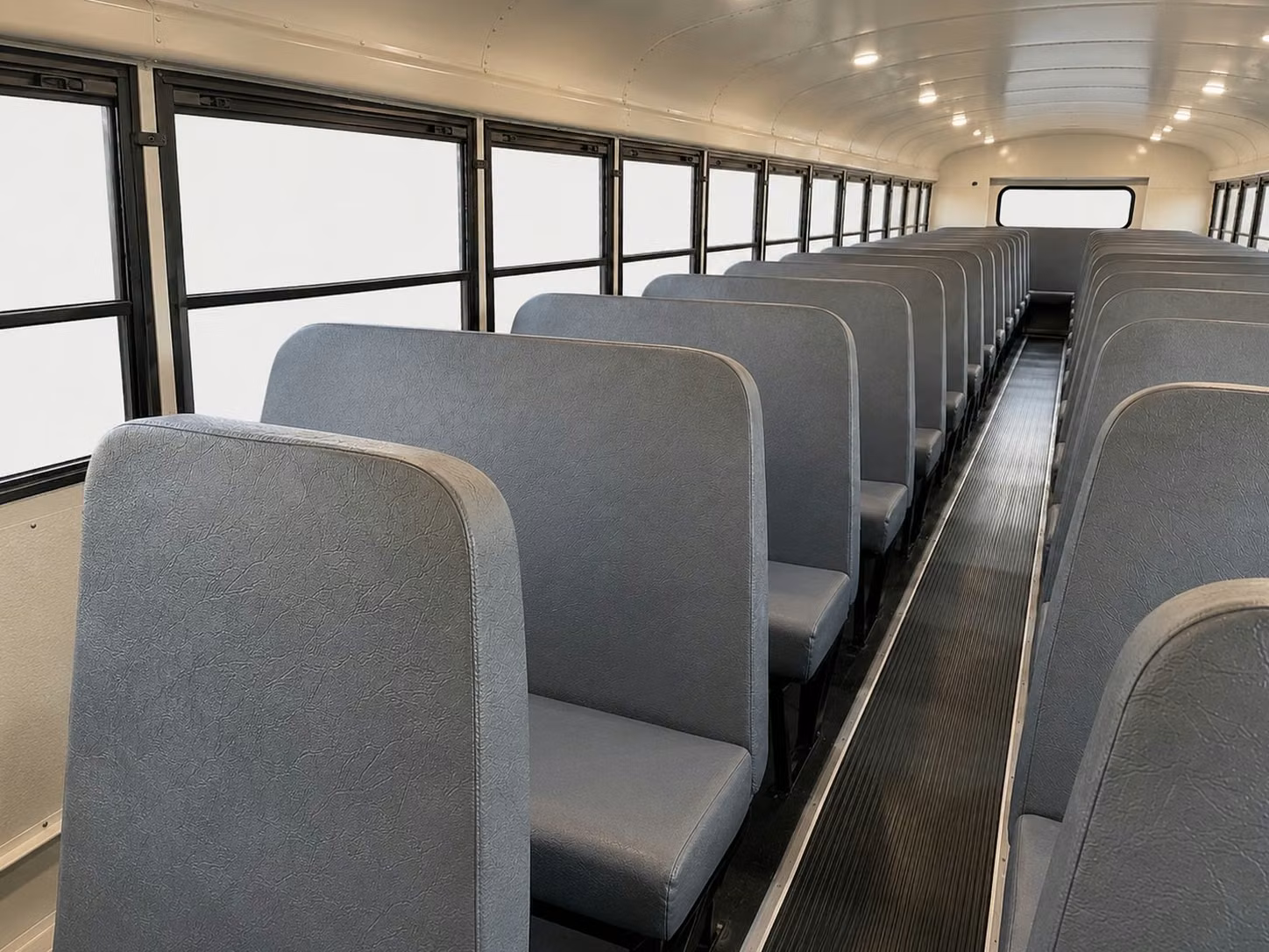 school bus inside